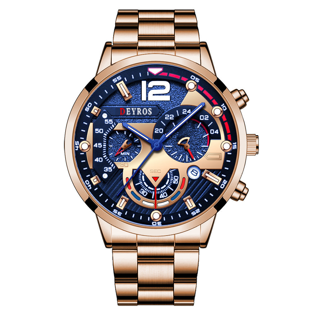 Velion™ – Montre Élégante en Acier pour Homme