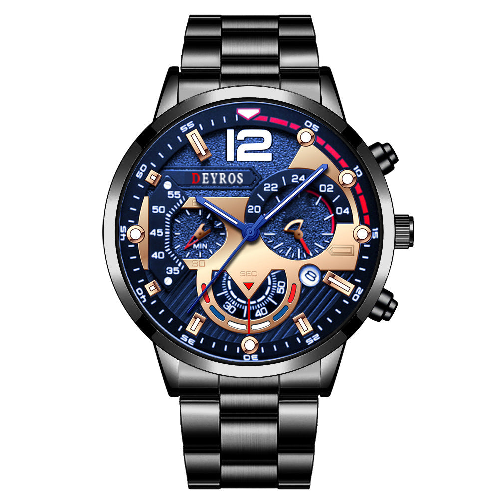 Velion™ – Montre Élégante en Acier pour Homme