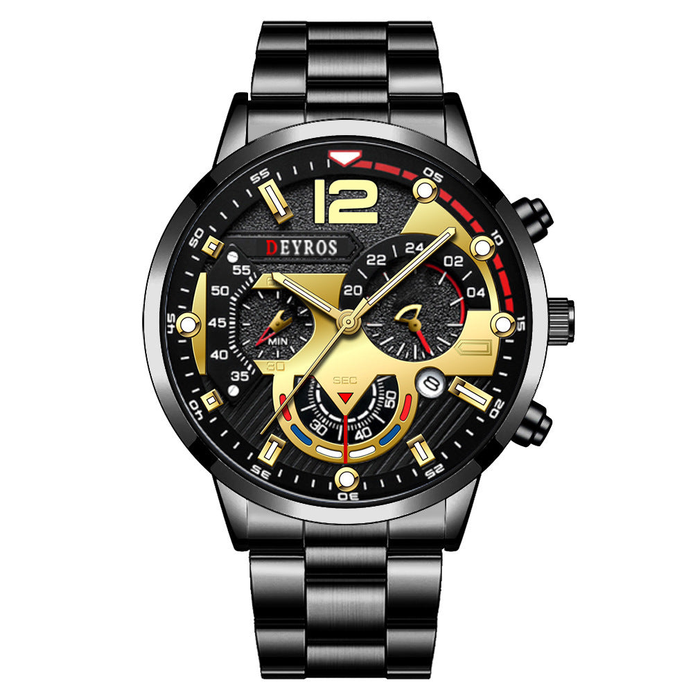 Velion™ – Montre Élégante en Acier pour Homme