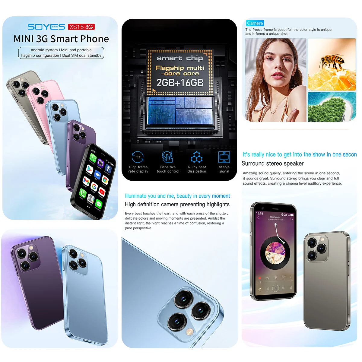 NanoPhone™ XS15 • Mini SmartPhone
