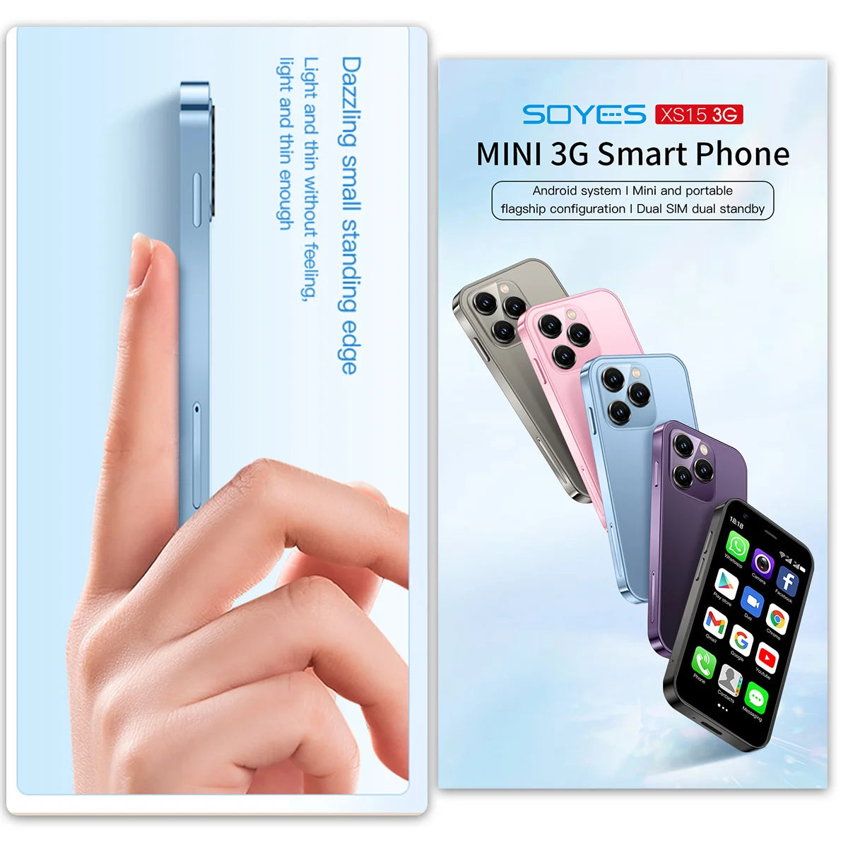 NanoPhone™ XS15 • Mini SmartPhone