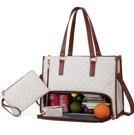 Sac 2-en-1 👜 Ordinateur & isotherme pour Repas, Élégant & Pratique