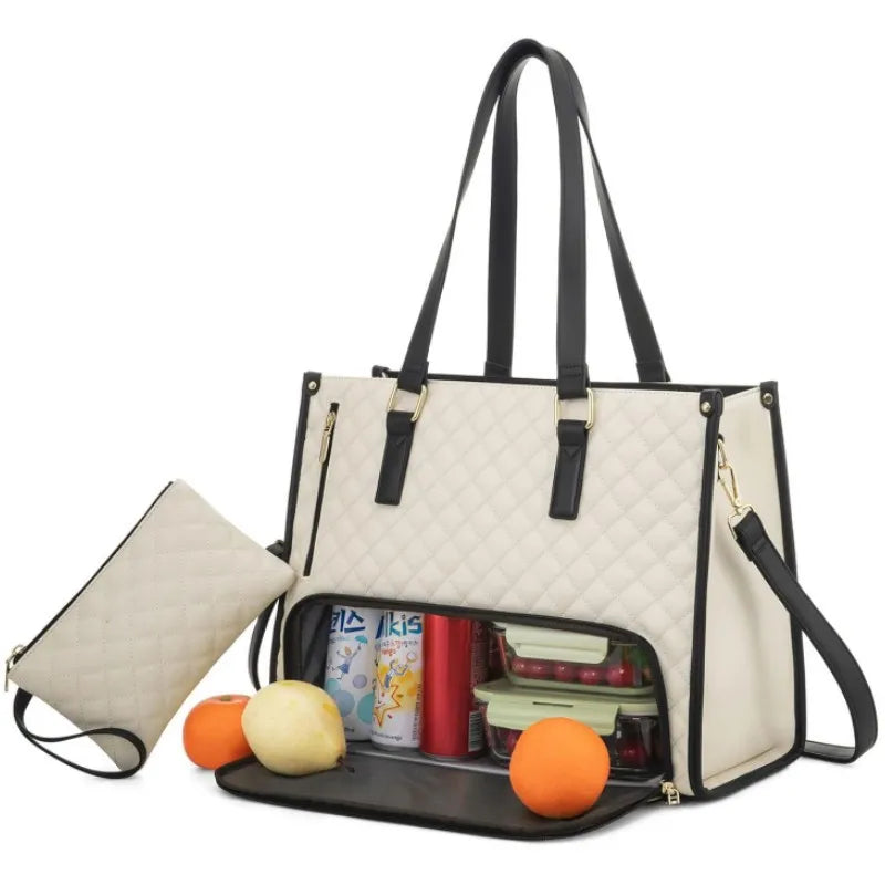 Sac 2-en-1 👜 Ordinateur & isotherme pour Repas, Élégant & Pratique