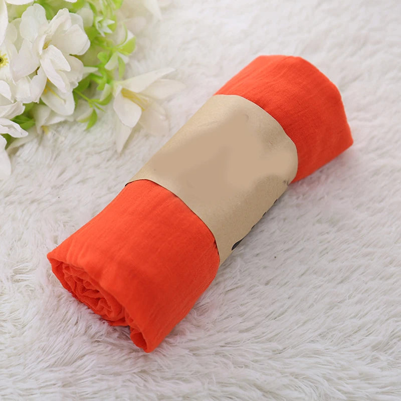 🧕 Élégance Naturelle – Voile Écharpe Coton & Lin