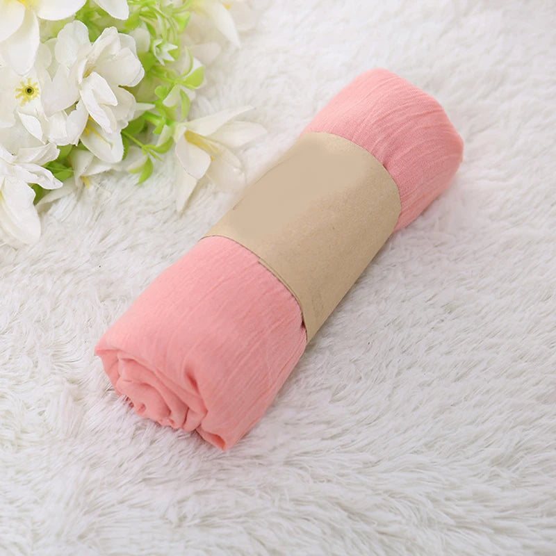 🧕 Élégance Naturelle – Voile Écharpe Coton & Lin