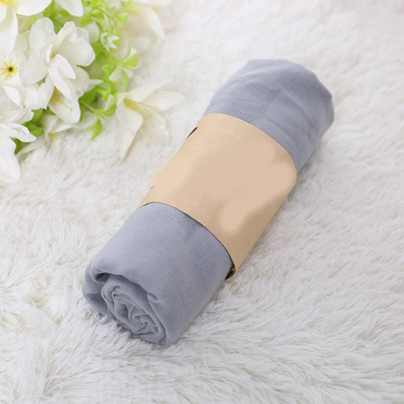 🧕 Élégance Naturelle – Voile Écharpe Coton & Lin