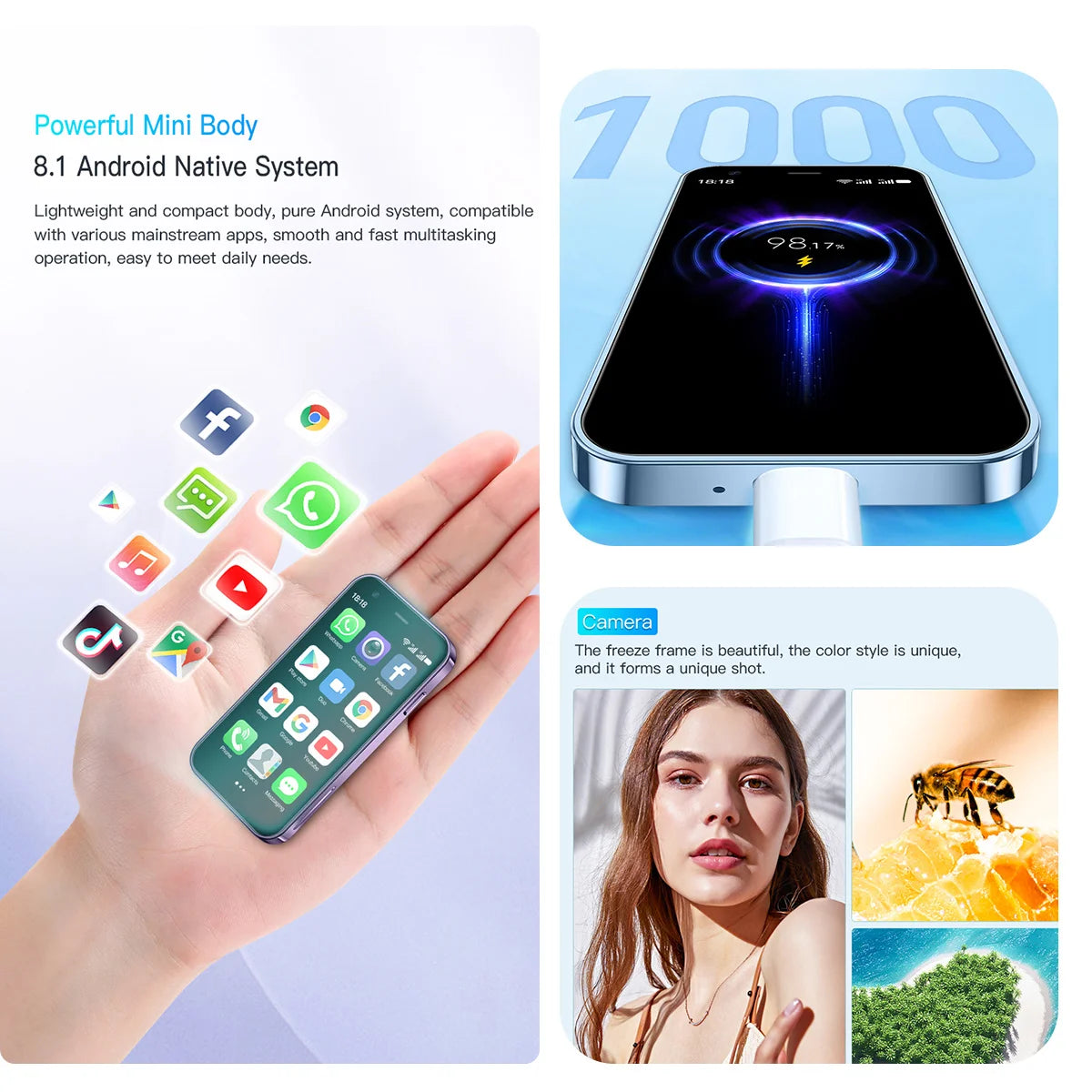 NanoPhone™ XS15 • Mini SmartPhone