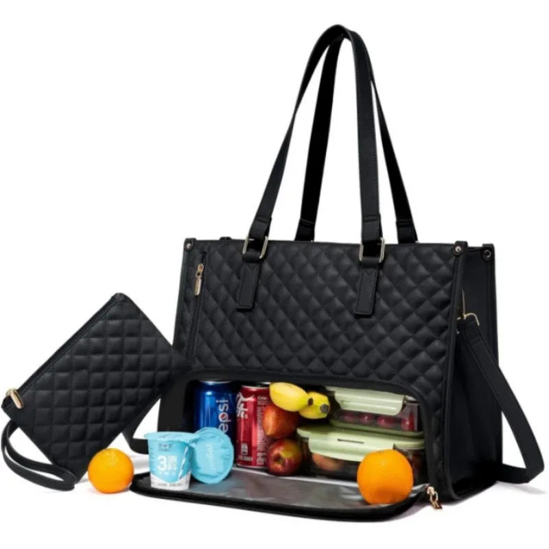 Sac 2-en-1 👜 Ordinateur & isotherme pour Repas, Élégant & Pratique