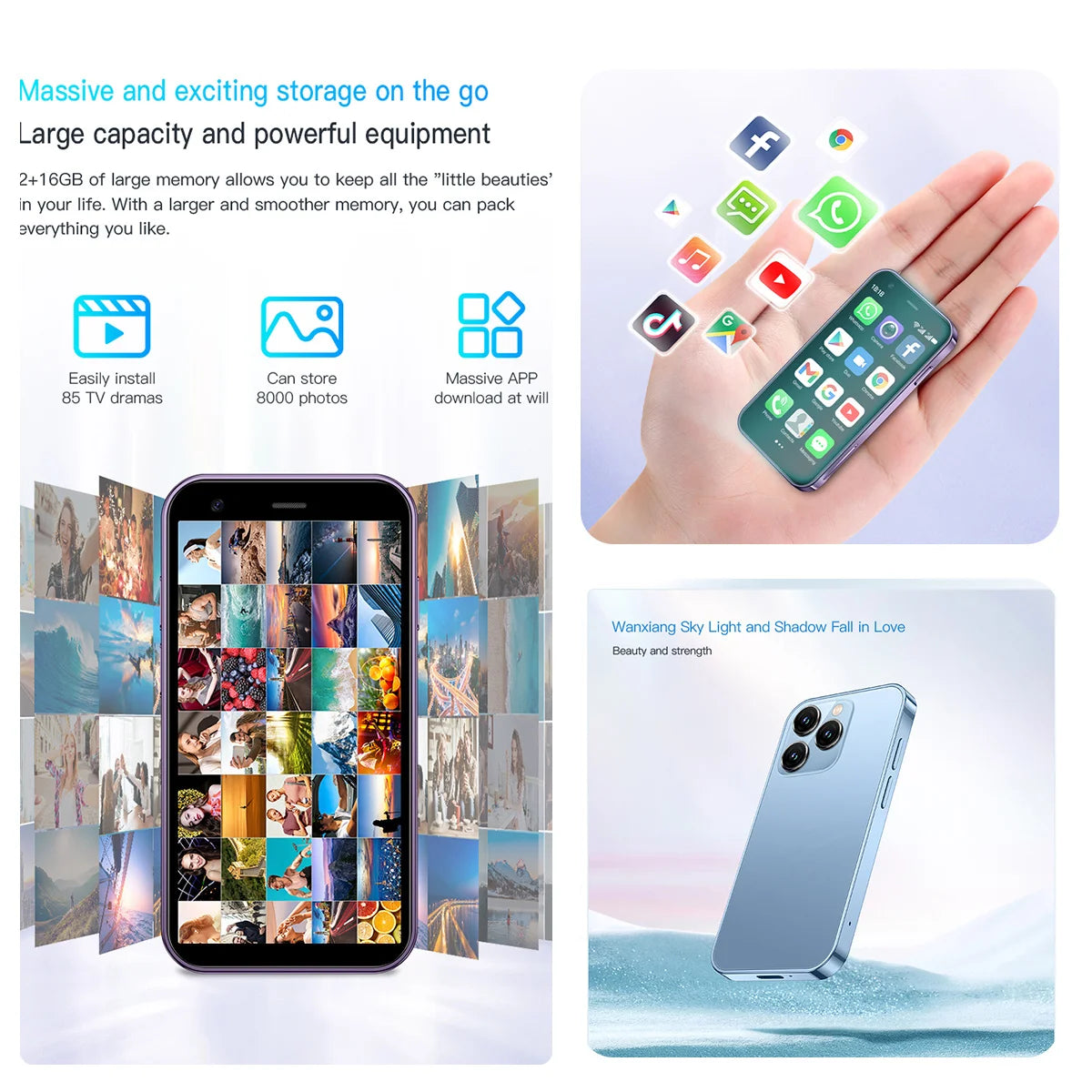 NanoPhone™ XS15 • Mini SmartPhone