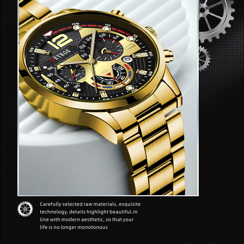 Velion™ – Montre Élégante en Acier pour Homme