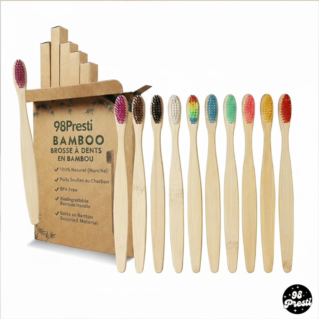 Brosses à Dents en Bambou Naturel