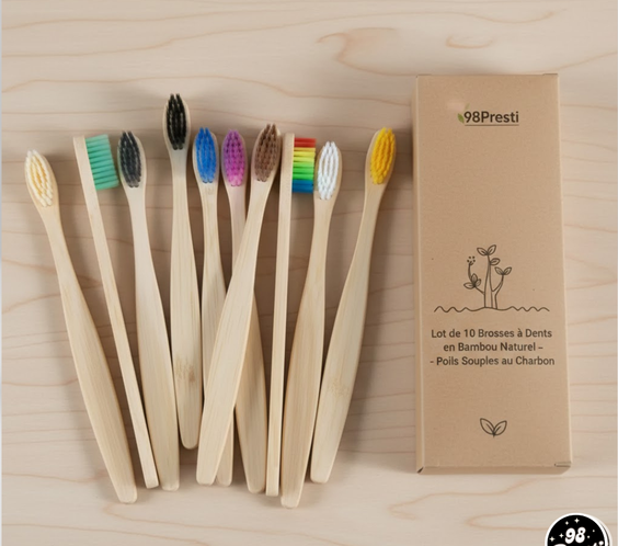 Brosses à Dents en Bambou Naturel