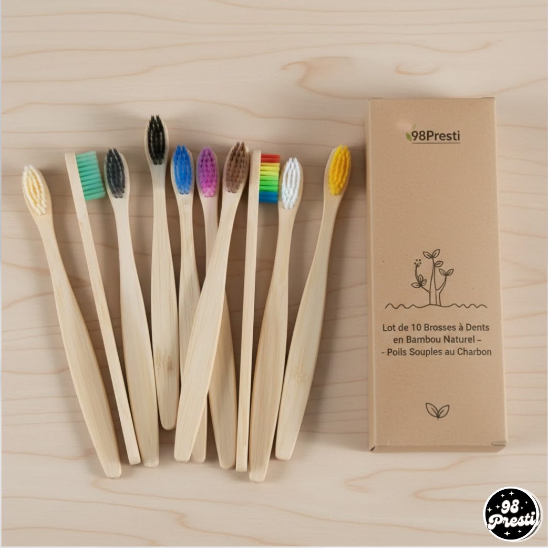Brosses à Dents en Bambou Naturel