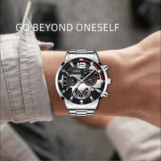 Velion™ – Montre Élégante en Acier pour Homme