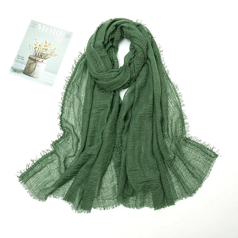 Crinkle Soft – Hijab Coton Froissé 175x70cm
