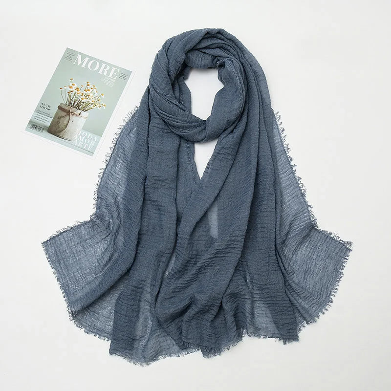 Crinkle Soft – Hijab Coton Froissé 175x70cm