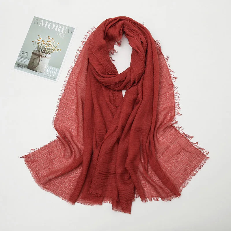 Crinkle Soft – Hijab Coton Froissé 175x70cm