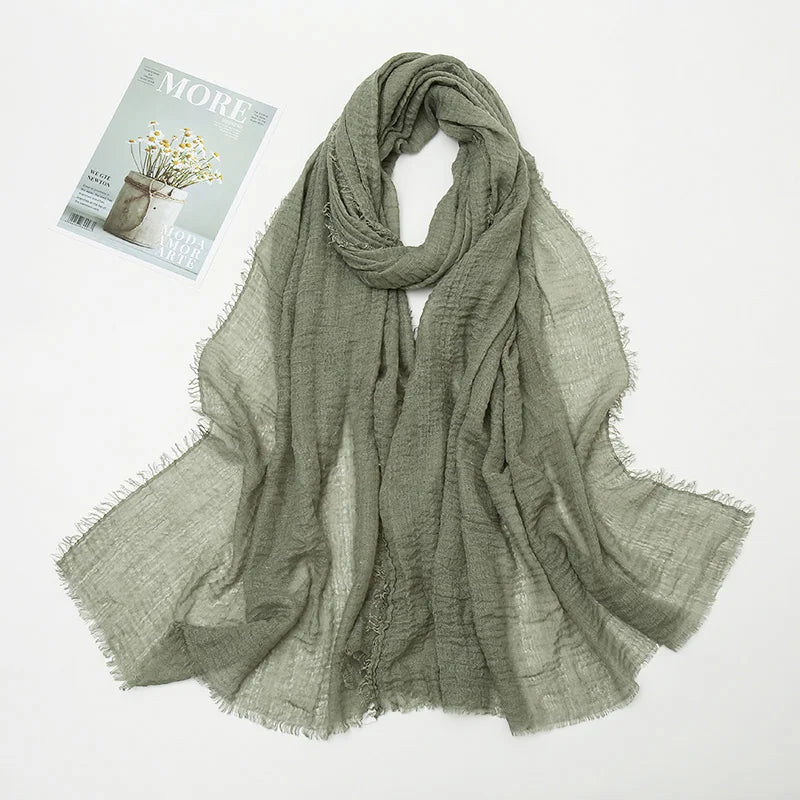 Crinkle Soft – Hijab Coton Froissé 175x70cm