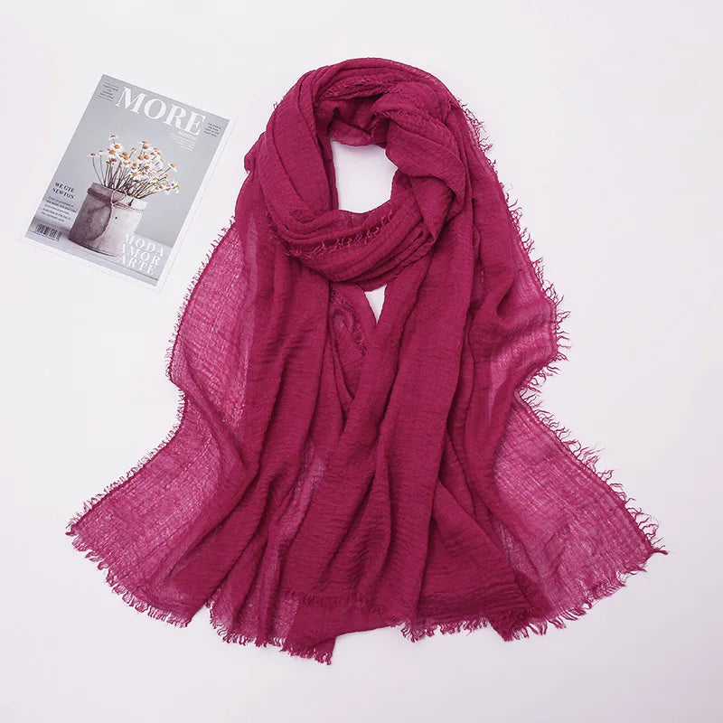 Crinkle Soft – Hijab Coton Froissé 175x70cm