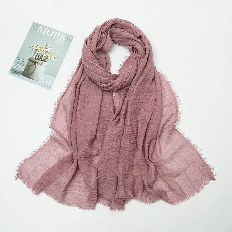 Crinkle Soft – Hijab Coton Froissé 175x70cm