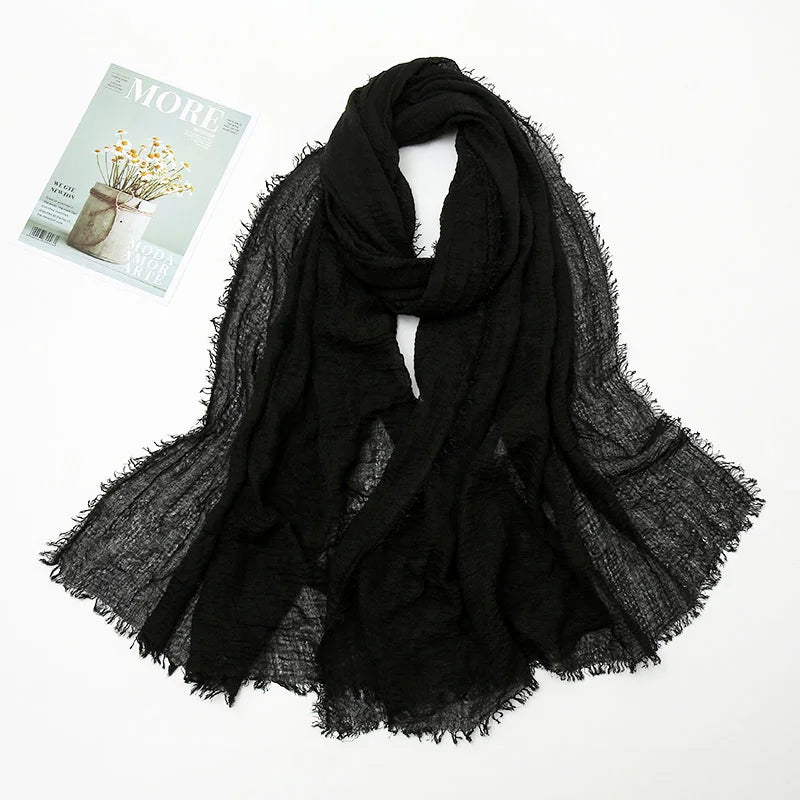 Crinkle Soft – Hijab Coton Froissé 175x70cm