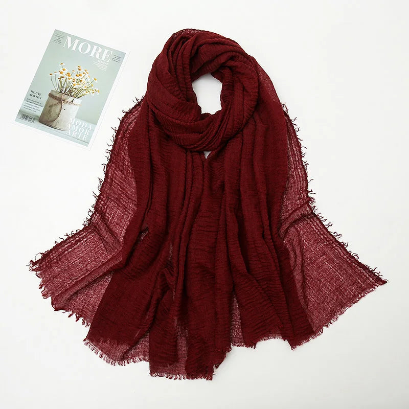 Crinkle Soft – Hijab Coton Froissé 175x70cm