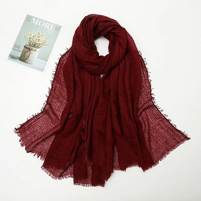 Crinkle Soft – Hijab Coton Froissé 175x70cm