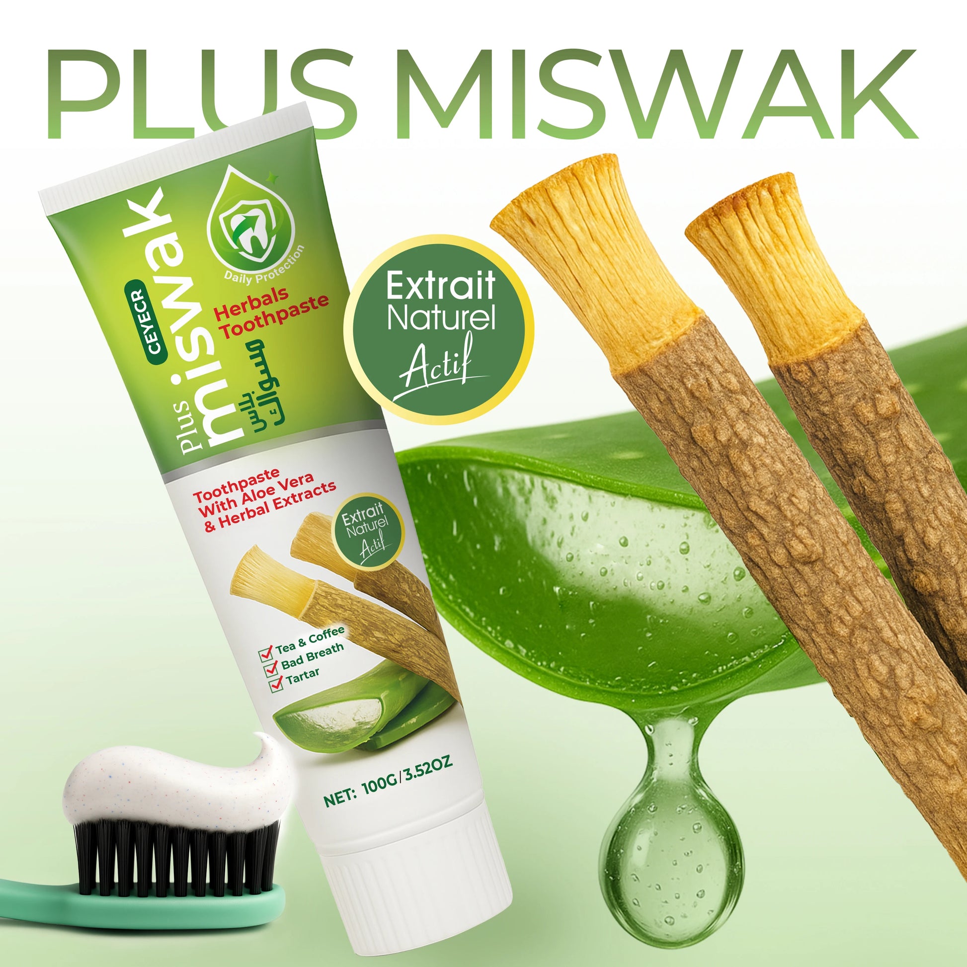 Dentifrice Herbal au Miswak