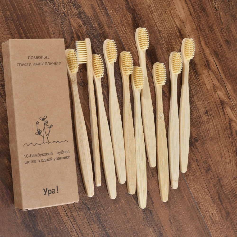 Brosses à Dents en Bambou Naturel