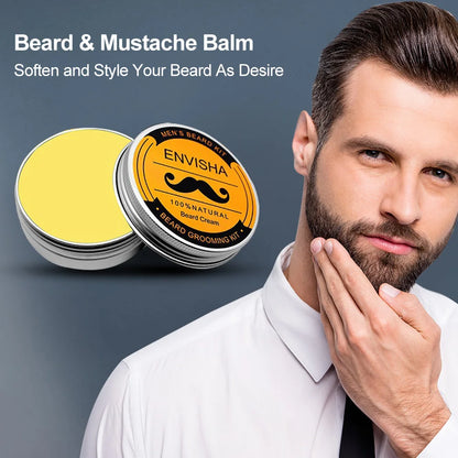 🧔 Kit de Soin Barbe Homme – Croissance & Entretien Complet