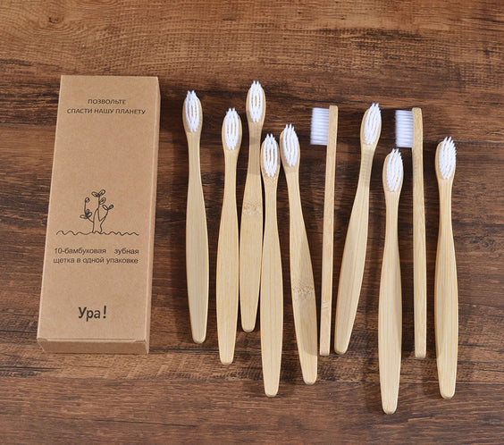 Brosses à Dents en Bambou Naturel