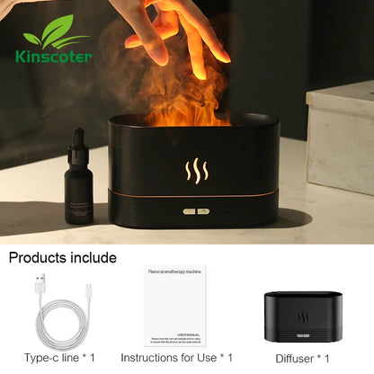 Diffuseur Kinscoter – Effet Flamme & Huiles Essentielles