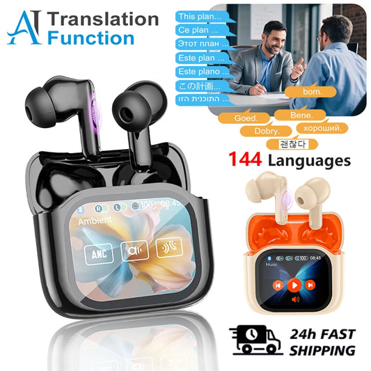 QuickTalk™ - Écouteurs Traducteurs Sans Fil – 144 Langues en temps réel