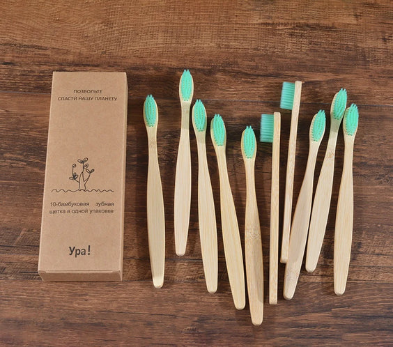 Brosses à Dents en Bambou Naturel