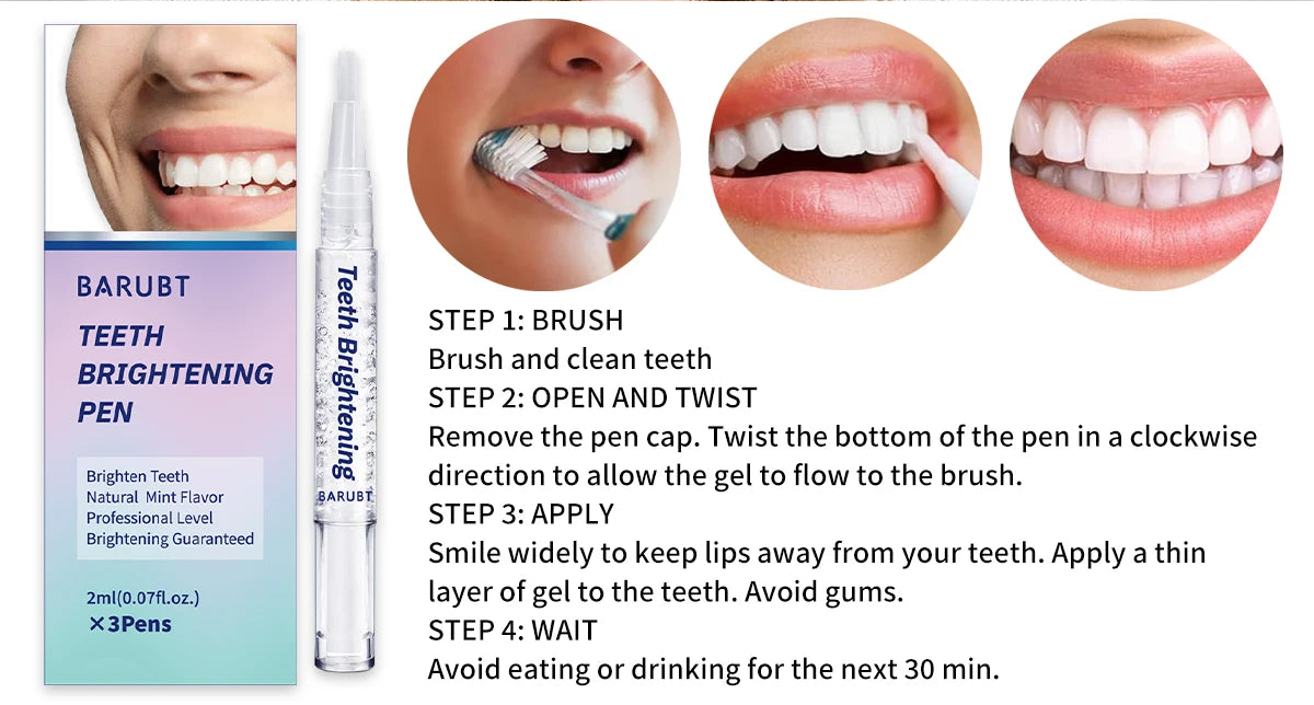 Pack 3 Stylos Blancheur