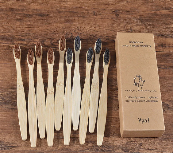 Brosses à Dents en Bambou Naturel