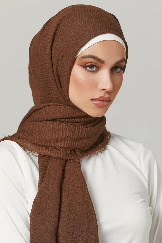 Crinkle Soft – Hijab Coton Froissé 175x70cm
