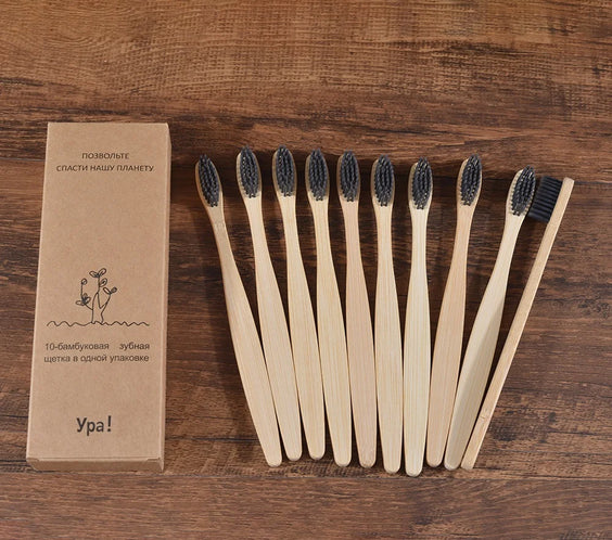 Brosses à Dents en Bambou Naturel