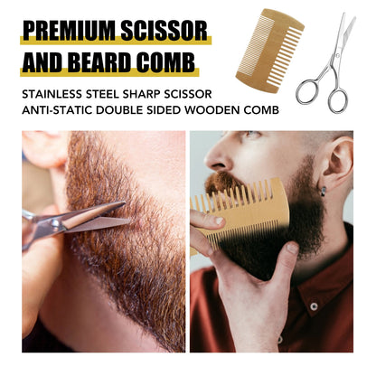 🧔 Kit de Soin Barbe Homme – Croissance & Entretien Complet