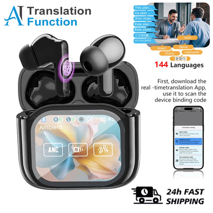 QuickTalk™ - Écouteurs Traducteurs Sans Fil – 144 Langues en temps réel