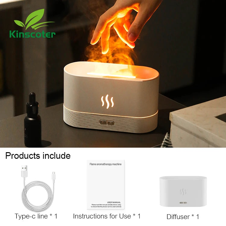 Diffuseur Kinscoter – Effet Flamme & Huiles Essentielles