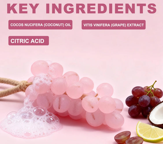 Savon Artisanal Pépins de Raisin — Anti-Âge & Éclat ✨