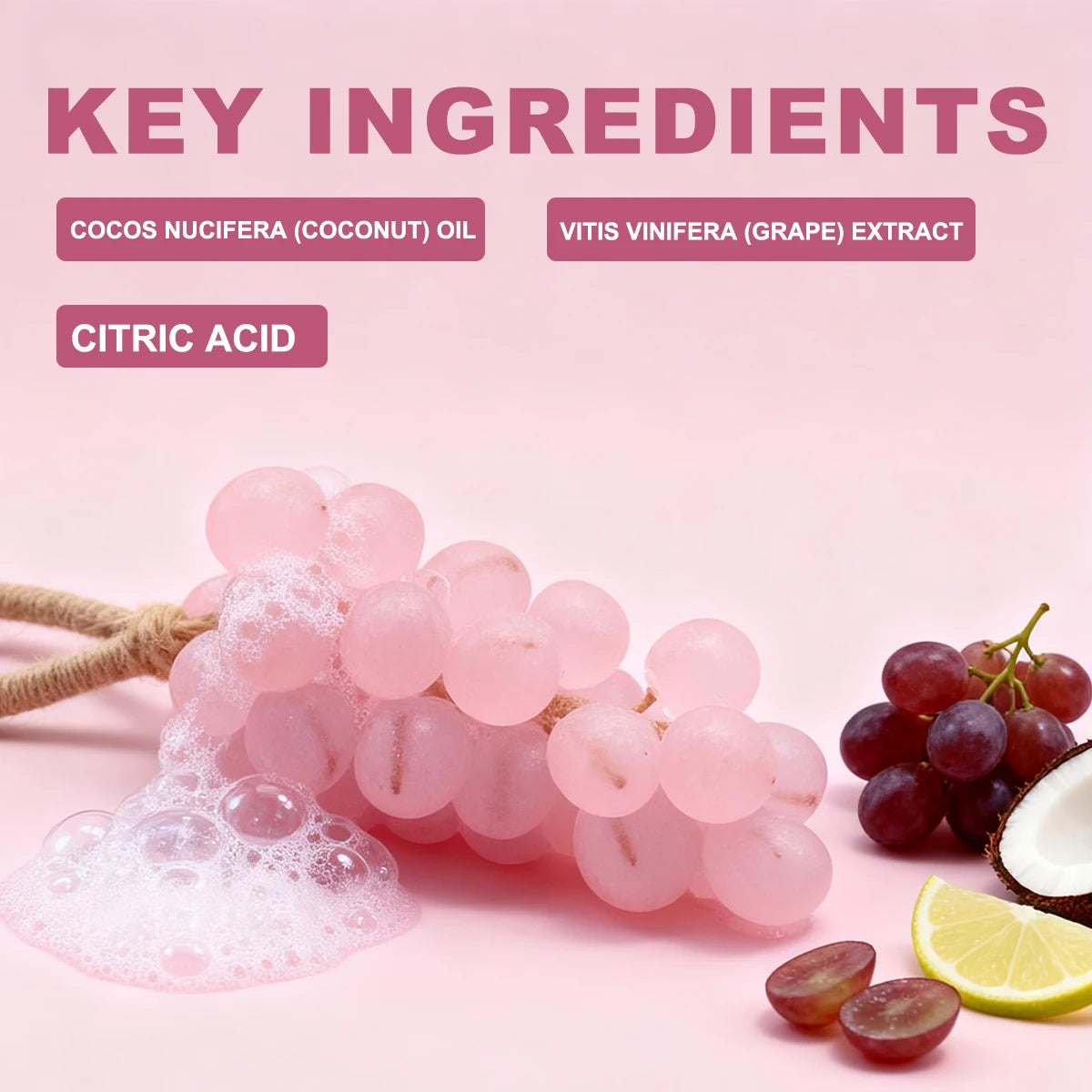 Savon Artisanal Pépins de Raisin — Anti-Âge & Éclat ✨