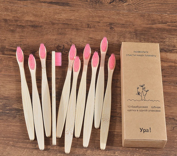 Brosses à Dents en Bambou Naturel