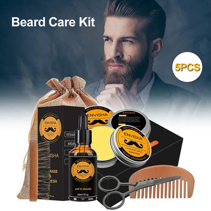 🧔 Kit de Soin Barbe Homme – Croissance & Entretien Complet