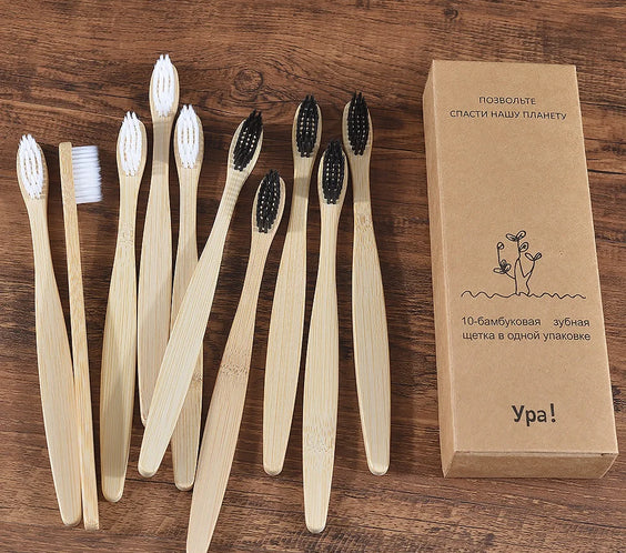 Brosses à Dents en Bambou Naturel
