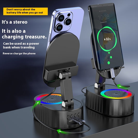 ZenDock™ Support pliable multifonction avec Bluetooth, Enceinte & lumière.
