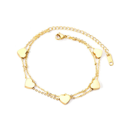 LineaWave™ - Bracelet géométrique double chaîne